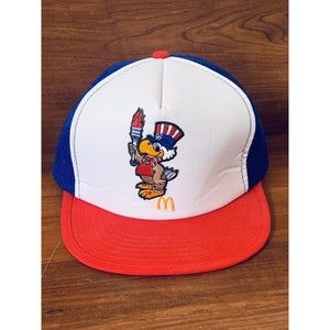 Vintage 1984 Olympics McDonalds Sam The Eagle Snapback Trucker Hat NWOT Cap